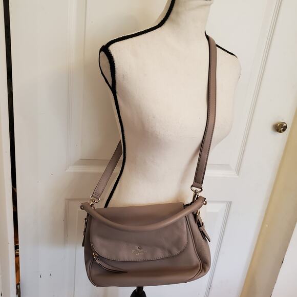 Kate Spade gray pebbled leather shoulder bag - Picture 7 of 7